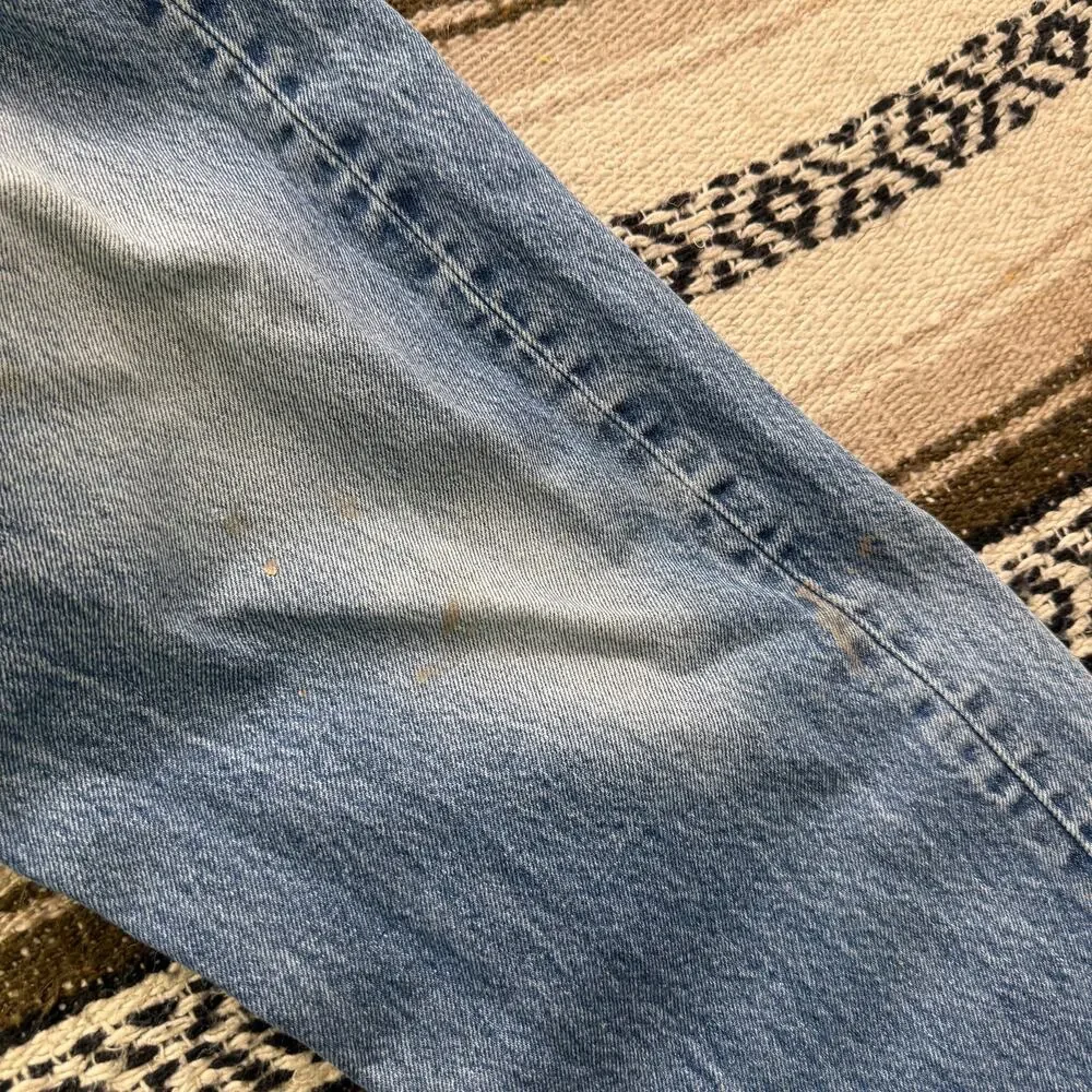Men's Vintage 90's Levi's 501 XX Button Fly Light Wash Denim Blue Jeans 37 x 29